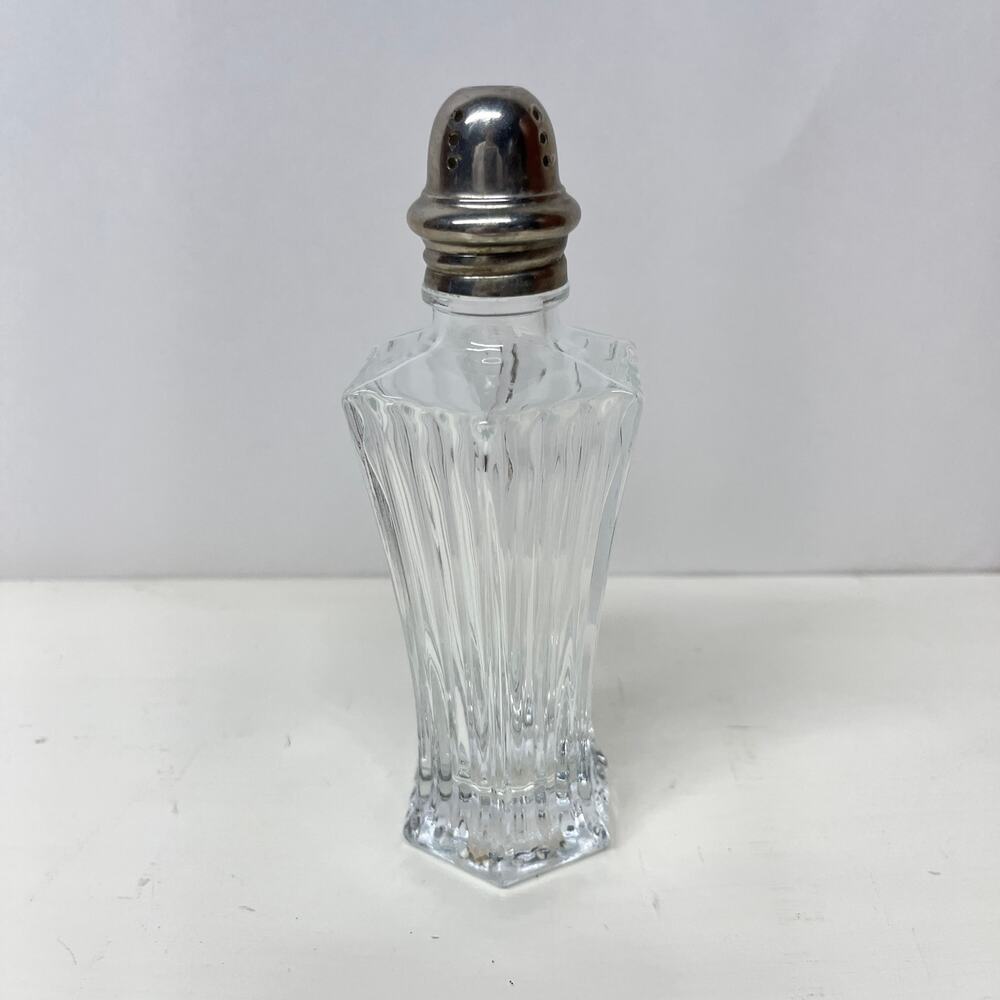 Vintage Mikasa Diamond Fire Lead Crystal Shaker